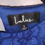 Lulus Lulu’s Rhythm of Love Blue Lace Backless Dress Photo 5