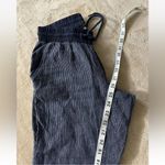 Athleta Womens Pants Pull On Jogger Linen Bali‎ Cropped Navy Stripe Cotton Sz 0 Photo 11
