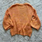 Free People Orange Hometown Cardigan Chunky Knit Sweater Oversized Boho Size S Photo 3