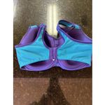 Wacoal  Sports Bra 36DDD Supportive Adjustable Purple Teal Gym 853209 Workout Photo 1