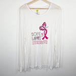WonderWink Hope Love Strength Breast Cancer Shirt Women's Size X-Large XL Photo 1