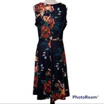 Homeyee 2XL womens round neck summer floral lace sleeveless tunic swing dress Black Size undefined Photo 3