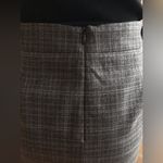 Van Heusen Gray Plaid Skirt Zipper In Back Stretch Extensible Elastizado… Photo 4
