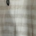 Maronie Cream Oatmeal Striped Graphic Beautiful Long Sleeve Shirt Women Sz S Photo 6