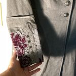 Soft Surroundings  elegant Gray and Purple Women's coat size XS NWT Photo 2