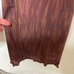 House Of CB ERIN CHOCOLATE PRINT MESH FLARED TROUSERS sz S Photo 5