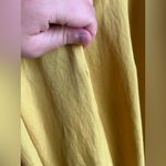 Vince Satin Silky Sleeveless V-Neck Cropped Wide Leg Jumpsuit Sz 4 Yellow Photo 5