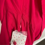 Free People Dress Be My Baby Ruched Mini Flutter Sleeves Covered Button Back Red Photo 11