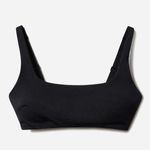 Everlane Square Neck Bikini Top in Black XL NWT Photo 1