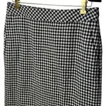 Eddie Bauer NEW Eddie Baeur Ivory Black Check Wool Blend Holiday Skirt Cozy Capsule Chic 6 Photo 2
