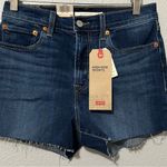Levi's NWT LEVI’S high rise shorts Women's Blue Denim Shorts size 4 Photo 1