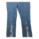Rare Vintage Younique Y2K Embellished Velvet Flare Jeans | Low Rise | Size 13 Blue Photo 8
