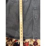 The Frankie Shop Dallas Oversized Denim Overshirt Dark Grey 100% Cotton XXXS/XSS Photo 6