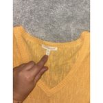 Eileen Fisher  orange light weight orangic cotton linen 3/4 sleeves‎ Oversized Photo 2