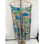 Ralph Lauren Paisley Print Wide Leg Pull On Pants Size Small Photo 5