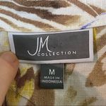 JM Collection  Tropical Floral Linen Button-Down Shirt Size Large Photo 5