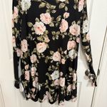 Show Me Your Mumu  Black Rose Floral Long Sleeve Tunic Dress Photo 6
