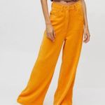 Urban Outfitters  UO Lena Chenille Wide Leg Pants Pumpkin Orange Women’s Size 4 Photo 5