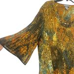 Maggie Barnes For Catherines Pleated Chiffon Tunic Tops Womens 2X Blouse Photo 4