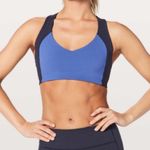 Lululemon Sweat Times Bra Moroccan Blue Midnight Navy Size 6 Photo 0
