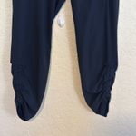 Athleta Navy Blue Aspire Ankle Pant Size 4 Joggers Track Pants Zip Pockets Photo 5