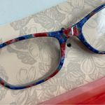 The Pioneer Woman Reading Glasses Heritage Protective Case Floral +1.50 Blue Red Photo 2