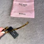 Kate Spade  Enamel Gold Tone Spot The Spade Bangle Bracelet Photo 5