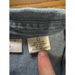 Christopher & Banks Christopher‎ & Banks Women Sz Large Button Down Denim Shirt Embroidered Fall VTG Photo 10