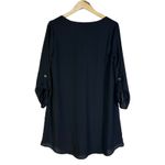 Lush Clothing Lush Mini Dress Women's Medium Black V-Neck 3/4 Sleeve Casual Photo 2