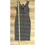Herimbe Tu Black and White Striped Dress Women’s Small Photo 4