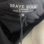 Brave Soul NWT‎  London Black Ribbed Wrap Crop Top Long Sleeve Collared Women's M Photo 6