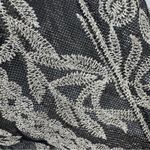 Ultra Pink  Black and Cream Gold Sheer Embroidered 3/4 Sleeve Tank Blouse Large Photo 6