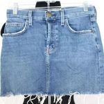 Current/Elliott NWT Womens Sz 25 Bermuda Denim 5 Pocket Exposed Fly Mini Skirt Photo 0