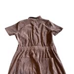 Wishlist Brown Corduroy Button-Down Jumpsuit Short Sleeve Size Medium Women's Photo 6