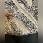 Dots gray/black paisley plunging vneck sweater blouse Black Size L Photo 1