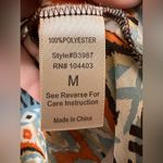 Blu Pepper  Women's Sheer Blouse Long Sleeve Boho Style Multicolored Size M Photo 5