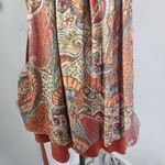 JW Maternity Paisley Tunic Tank Top with Belt Orange Size undefined Photo 2