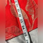 Banana Republic  Leaf Embroidered Puff Sleeve Linen Blouse Size Medium Photo 5