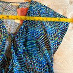 NWT AMIANI Tie up Front Dress Coverup size M Blue Size M Photo 3