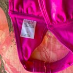 Wild Fable y2k sexy shiny hot pink fuchsia purple strapless bandeau bra / bikini top Photo 7