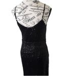 Nanette Lepore Women's Black Sequin Sleeveless Stretch Dress Sz6 Elegant Photo 2