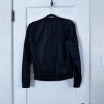 Brandy Melville ‎ | Lightweight Snap Button Bomber Jacket in Black One Size Photo 4