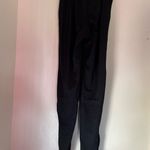 Nike womens xs triple black track pants zipper bottoms Photo 3