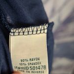 L.L. BEAN NAVY WHITE POLKA DOT WRAP FRONT JERSEY KNIT DRESS MEDIUM PETITE Blue Size undefined Photo 9