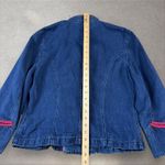 Ralph Lauren  Denim Double Breasted Jacket Women's Size L Military Officer Photo 7