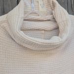 We The Free  Ivory Turtleneck Slouch Long Ottoman Sweater Photo 3