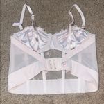 Victoria's Secret Victoria’s Secret Dream Angels Embroidered Rose Floral Corset Style Bra 32B Photo 5