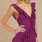 Tobi Purple Ruffle Dress Photo 0