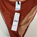 J.Crew  Women’s Curved-Waist Cheeky Bikini Bottom in Burnt Orange Size XXL Photo 1