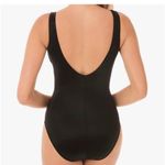 MiracleSuit  Illusionists Crossover Soft Cup Tummy Control Swimsuit Size 16 EUC Photo 3